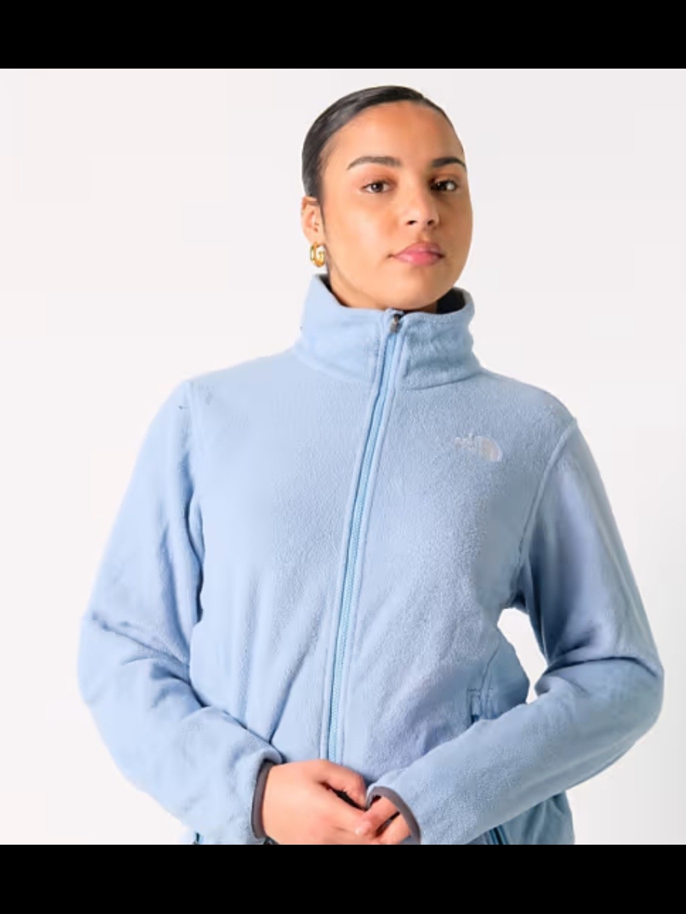 The North Face Light Blue Women's Full-Zip Fleece Jacket